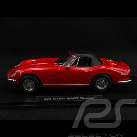 Ferrari 275 GTB4 NART Spyder 1967 Red 1/18 KK Scale KKDC180234