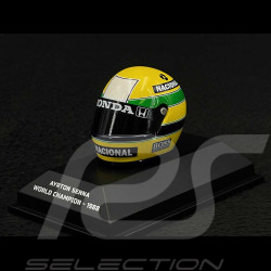 Casque Ayrton Senna Champion du Monde F1 1988 1/8 Minichamps 540308812