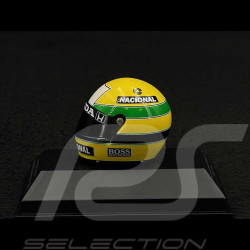 Casque Ayrton Senna Champion du Monde F1 1988 1/8 Minichamps 540308812