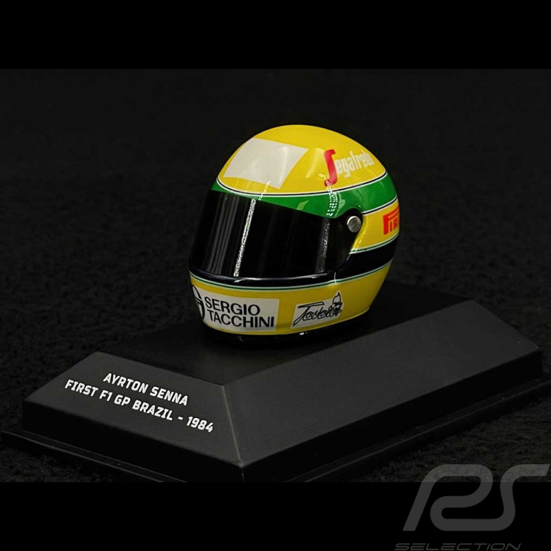 Ayrton Senna Helm First GP - GP Brazil 1984 1/8 Minichamps 540308419