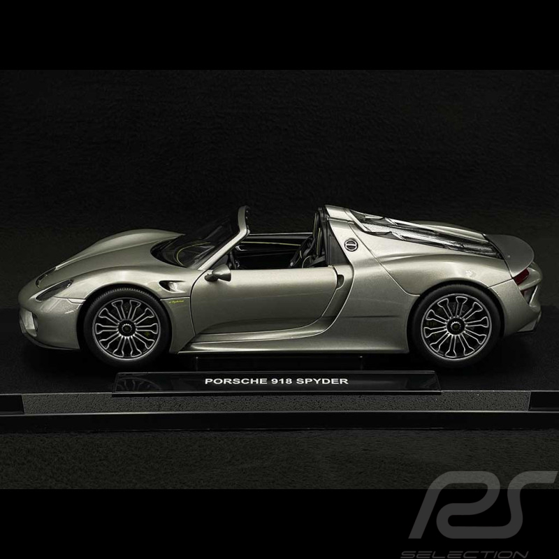 Porsche 918 Spyder Cabriolet 2014 Argent 1/18 Welly 18051CGR