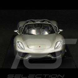 Porsche 918 Spyder Cabriolet 2014 Argent 1/18 Welly 18051CGR