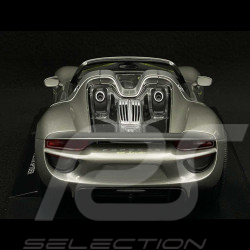 Porsche 918 Spyder Cabriolet 2014 Argent 1/18 Welly 18051CGR