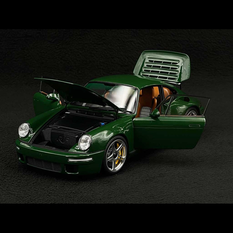 Miniature Porsche Ruf CTR 2017 - Almost Real 1/18 - Bleu Bavarian Sky - Neuve