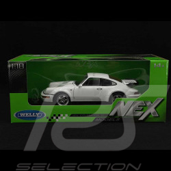 Porsche 911 Turbo Type 964 1989 Blanc Grand Prix 1/18 Welly 18026WH