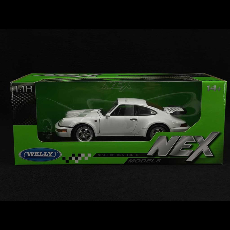 Porsche 911 Turbo Type 964 1989 Grand Prix White 1/18 Welly 18026WH