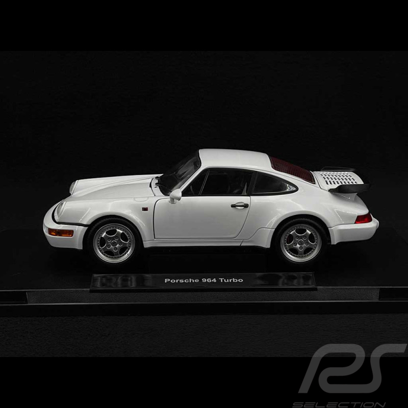 Porsche 911 Turbo Type 964 1989 Grand Prix White 1/18 Welly 18026WH