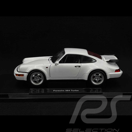 Porsche 911 Turbo Type 964 1989 Blanc Grand Prix 1/18 Welly 18026WH