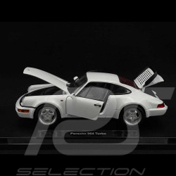 Porsche 911 Turbo Type 964 1989 Blanc Grand Prix 1/18 Welly 18026WH