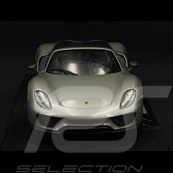 Porsche 918 Spyder 2014 Argent / Noir 1/18 Welly 18051HGRC