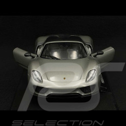 Porsche 918 Spyder 2014 Argent / Noir 1/18 Welly 18051HGRC