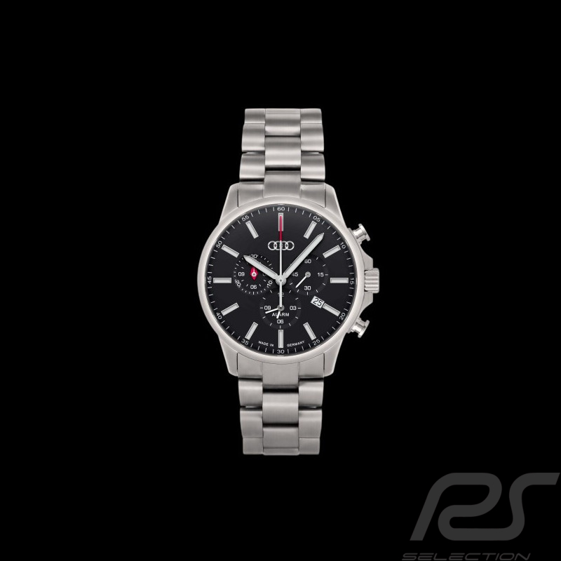 Audi Chrono Uhr Silber / Schwarz 3102200200