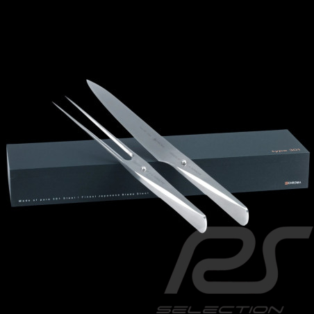 Carving and fork Set Type 301 Design by F.A. Porsche Chroma P517