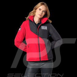 Veste Porsche Martini Racing Collection Matelassée à Capuche Rouge / Bleu Marine WAP555P0MR - Femme