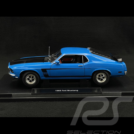 Ford Mustang Boss 302 1969 Blau 1/18 Welly 12516BL