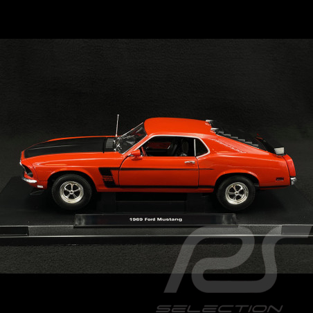 Ford Mustang Boss 302 1969 Red 1/18 Welly 12516RE