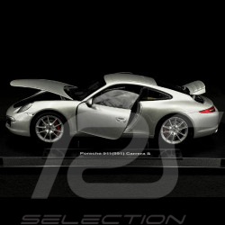 Porsche 911 Carrera S type 991 2012 argent 1/18 Welly 18047SI