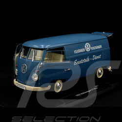 VW Bulli T1 Porsche Transporter Ersatzteile Dienst 1963 blau 1/18 Welly 18053W