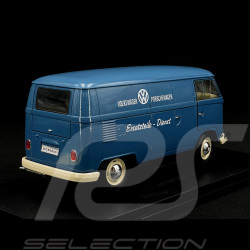 VW Bulli T1 Porsche Transporter Ersatzteile Dienst 1963 blau 1/18 Welly 18053W