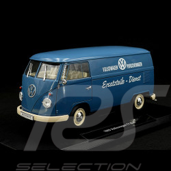 VW Bulli T1 Porsche Transporter Ersatzteile Dienst 1963 blau 1/18 Welly 18053W