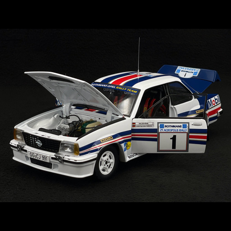 Sunstar 1/18 Opel Ascona 400 – Rallye Acropolis 1982 – W. Rohrl – Modèle Diecast Neuf