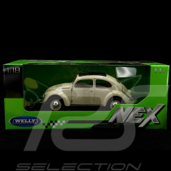 Volkswagen Beetle 1950 Cream White 1/18 Welly 18040CR