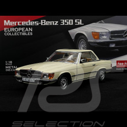 Mercedes-Benz 350 SL R107 Hardtop 1977 Ivory 1/18 Sunstar 4667