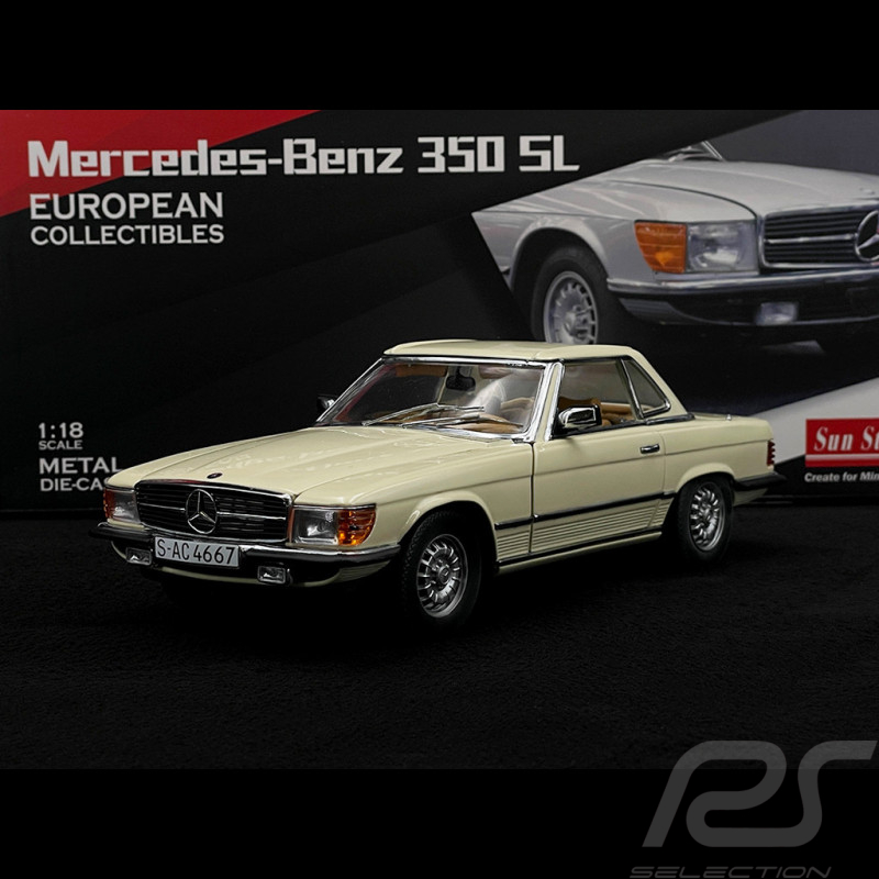 Mercedes-Benz 350 SL R107 Hardtop 1977 Ivoire 1/18 Sunstar 4667