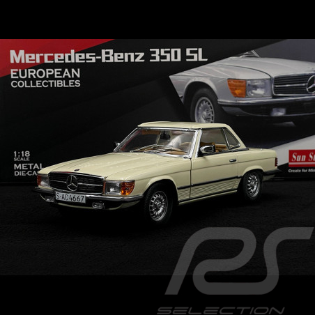 Mercedes-Benz 350 SL R107 Hardtop 1977 Elfenbein 1/18 Sunstar 4667