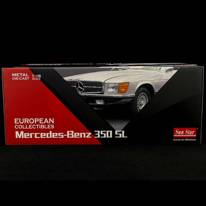 Mercedes 350 SL Hardtop R107 1977 - Ivoire - Sun Star 1/18 - Neuve En Boîte