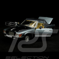 Mercedes-Benz 350 SL R107 Hardtop 1977 Light Blue Metallic 1/18 Sunstar 4666