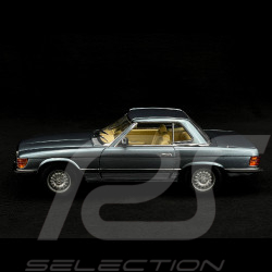 Mercedes-Benz 350 SL R107 Hardtop 1977 Hellblau Metallic 1/18 Sunstar 4666