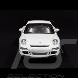 Porsche 911 GT3 RS 997 3.6 ph 1 blanche / noire 2007 1/18 Welly 18015WH