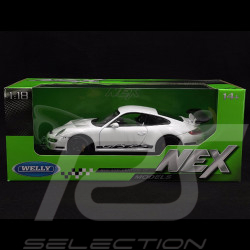 Porsche 911 type 997 GT3 RS white / black 1/18 Welly 18015WH