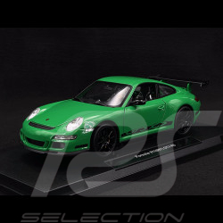 Porsche 911 GT3 RS 997 3.6 ph 1 green / black stripes 2007 1/18 Welly 18015GN