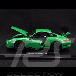 Porsche 911 GT3 RS 997 3.6 ph 1 green / black stripes 2007 1/18 Welly 18015GN