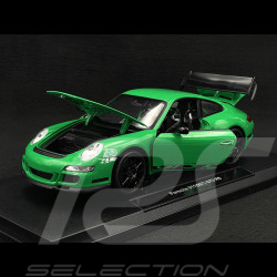 Porsche 911 GT3 RS 997 3.6 ph 1 green / black stripes 2007 1/18 Welly 18015GN