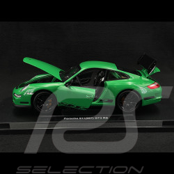 Porsche 911 GT3 RS 997 3.6 ph 1 green / black stripes 2007 1/18 Welly 18015GN