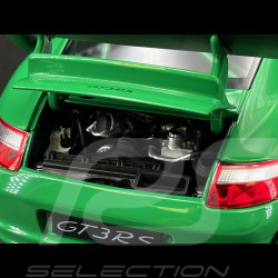 Porsche 911 GT3 RS 997 3.6 ph 1 green / black stripes 2007 1/18 Welly 18015GN