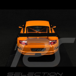 Porsche 911 GT3 RS 997 3.6 ph 1 orange / bandes noires 2007 1/18 Welly 18015OR