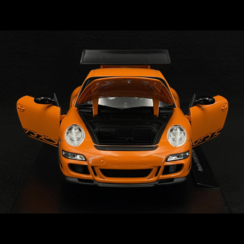 Porsche 911 GT3 RS 997 3.6 ph 1 orange / black stripes 2007 1/18