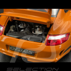 Porsche 911 GT3 RS 997 3.6 ph 1 orange / bandes noires 2007 1/18 Welly 18015OR