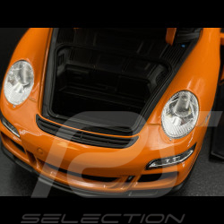 Porsche 911 GT3 RS 997 3.6 ph 1 orange / bandes noires 2007 1/18 Welly 18015OR