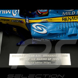 Fernando Alonso Renault R25 V10 n° 5 Sieger GP San Marino 2005 F1 1/18 Minichamps 117050405