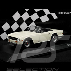 Triumph TR6 Roadster 1969 Blanc 1/18 Minichamps 155132035