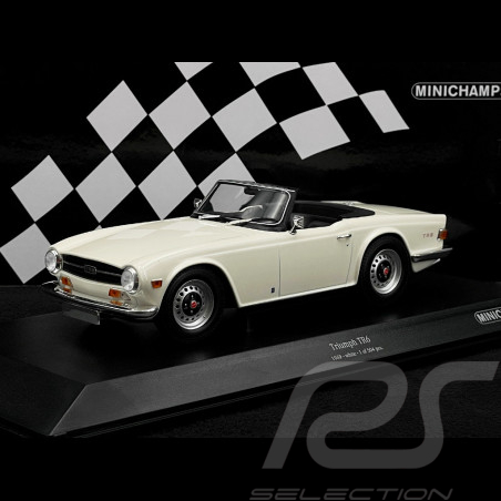 Triumph TR6 Roadster 1969 Blanc 1/18 Minichamps 155132035