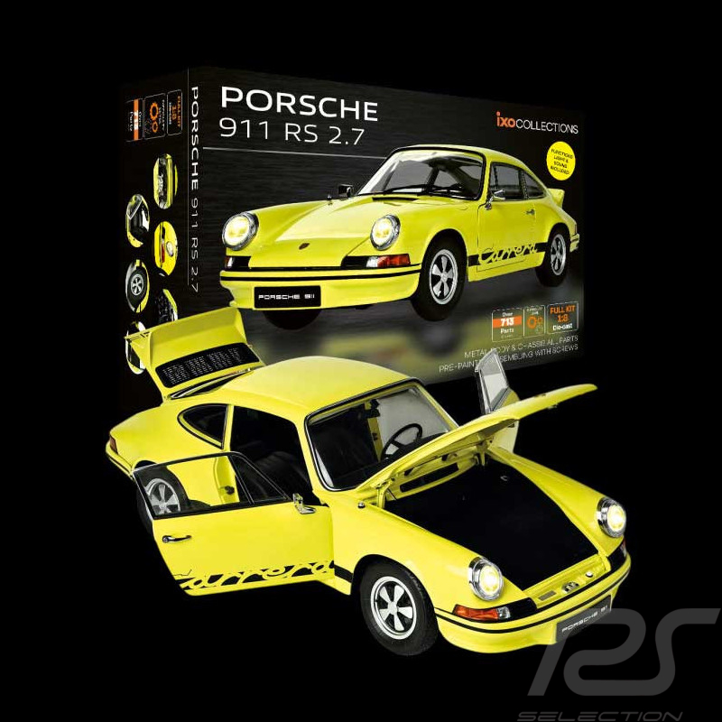 Kit Porsche 911 Carrera RS 2.7 1973 Gelb 1/8 Bausatz Ixo Models