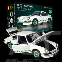 Kit Porsche 911 Carrera RS 2.7 1973 Blanc Grand-Prix / Bandes Vertes 1/8 à monter Ixo Models