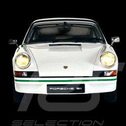 Kit Porsche 911 Carrera RS 2.7 1973 Blanc Grand-Prix / Bandes Vertes 1/8 à monter Ixo Models