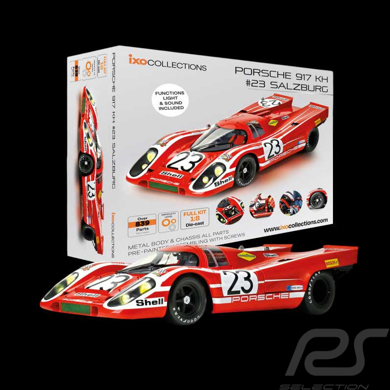 Kit Porsche 917K n° 23 Salzburg Vainqueur 24h Le Mans 1970 1/8 à monter Ixo Models 520010119